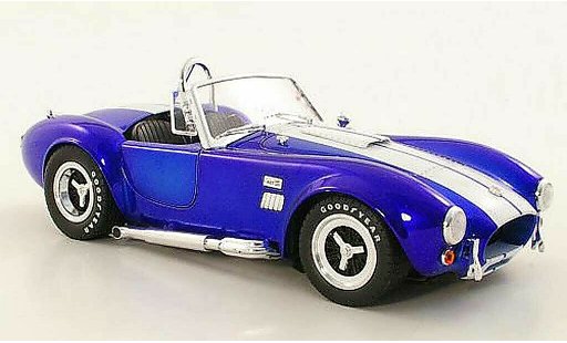 AC Cobra shelby 427 1/18 Shelby Collectibles S/C bleu/blanche miniature