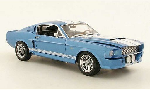 Shelby GT 500 1967 1/18 Shelby Collectibles Super Snake bleu/blanche miniature