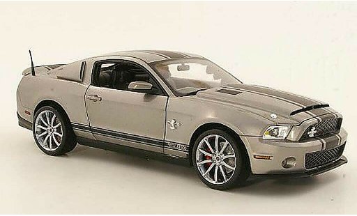 Shelby GT 500 2012 1/18 Shelby Collectibles Super Snake grise/matnoire miniature