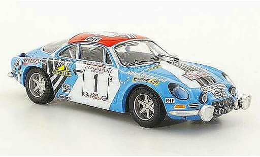 Alpine A110 1800s groupe 5 1/43 Trofeu No.1 J.P.Nicolas / M.Vial Tour de Corse 1973 miniature