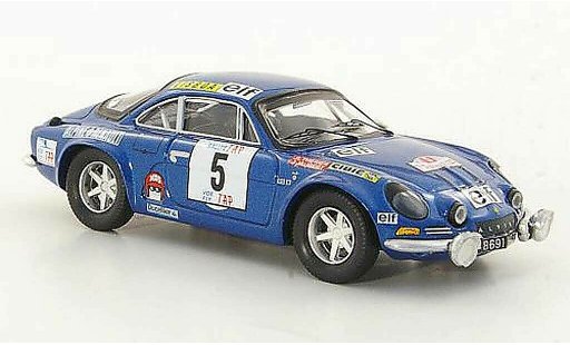 Alpine A110 1800s groupe 5 1/43 Trofeu No. J.L.Therier / J.Jaubert TAP Rally 1973 miniature