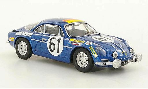 Alpine A110 rallye 1/43 Trofeu 1300 No.61 Nusbaumer / Bourdon 24h Le Mans 1968 miniature