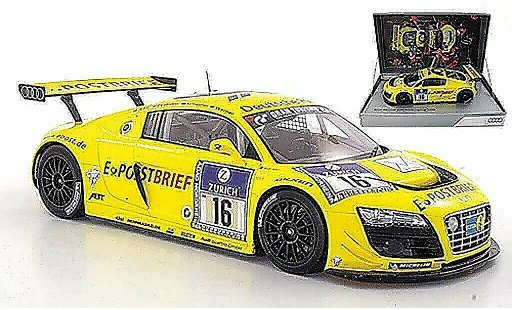 Audi R8 lms 1/18 Spark No.16 Deutsche Post Abt / Ekstrom / Scheider / Werner ADAC 24h Nurburgring 2011 miniature