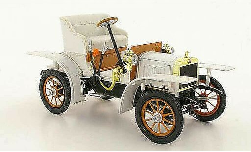 Laurin Klement Voiturette Base 1/18 Abrex Laurin-Klement grise-blanche 1905 miniature