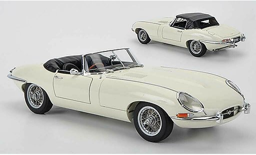 Jaguar E-Type Roadster 1/18 Autoart Series I 3.8 beige miniature
