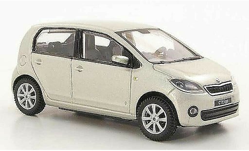 Skoda Citigo 5 portes 1/43 Abrex grise beige 5- 2012 miniature