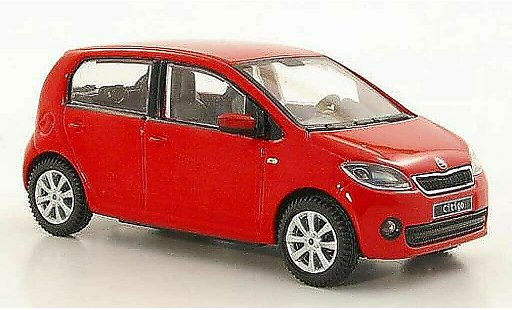 Skoda Citigo 5 portes 1/43 Abrex rouge 5- 2012 miniature