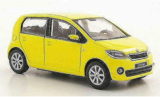 Skoda Citigo 5 portes 1/43 Abrex jaune 5- 2012 miniature