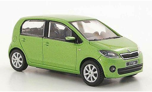 Skoda Citigo 5 portes 1/43 Abrex verte 5- 2012 miniature