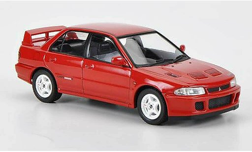 Mitsubishi Lancer Evolution II 1/43 HPI GSR rouge RHD 1994 miniature