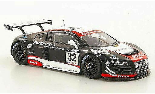 Audi R8 lms 1/43 Spark No.32 Belgian Club Albuquerque / Longin / Ortelli 24h Spa 2011 miniature