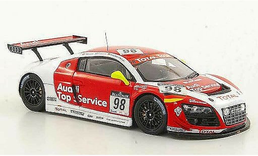Audi R8 lms 1/43 Spark No.98 Top Service Fassler / Piccini / Rockenfeller 24h Spa 2011 miniature