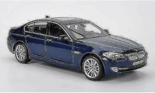Bmw 550 F10 1/18 Norev bleu 2010 interieur noir miniature