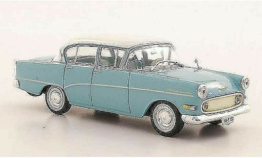 Opel Rekord P1 1/43 WhiteBox bleu/blanche miniature