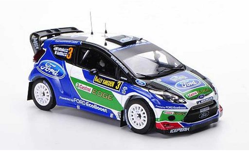 Ford Fiesta WRC 1/43 IXO No.3 J.M.Latvala / M.Antilla Rally Su&Atilde;&uml;de 2012 miniature
