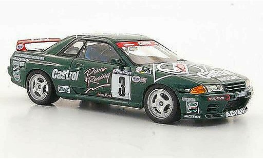 Nissan Skyline R32 1/43 HPI GT-R No.3 Castrol H.Fukuyama / A.Iida N1 1992 miniature