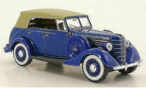 Gaz 11-40 Ferm&Atilde;&copy; 1/43 Nash Avtoprom bleu ferm&Atilde;&copy;es capote miniature