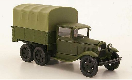 Gaz AAA Base 1/43 Nash Avtoprom verte mat avec verteer Plane miniature