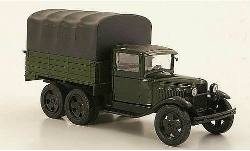 Gaz AAA Base 1/43 Nash Avtoprom verte/noire avec noireer Plane miniature