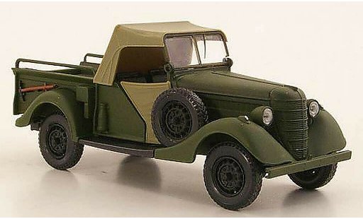 Gaz 61-417 Ferm&Atilde;&copy; 1/43 Nash Avtoprom verte mat ferm&Atilde;&copy;es capote miniature