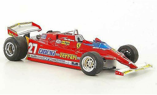 Ferrari 126 CK 1/43 Brumm Comprex No.27 G.Villeneuve GP USA West Trainingsfahrzeug miniature