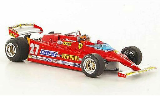 Ferrari 126 CK 1/43 Brumm Turbo No.27 G.Villeneuve GP USA West miniature