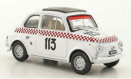 Fiat 500 L 1/43 Brumm Giannini TV No.113 Scuderia deLario B.Dosi Trofeo VaCamonica 1969 miniature