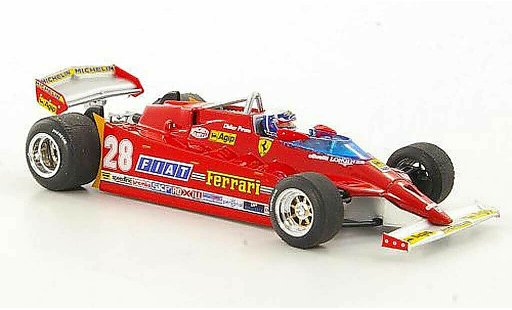Ferrari 126 CK 1/43 Brumm Turbo No.28 D.Pironi GP USA West miniature
