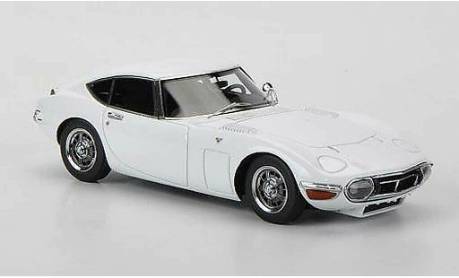Toyota 2000 GT MF-12L 1/43 HPI blanche miniature