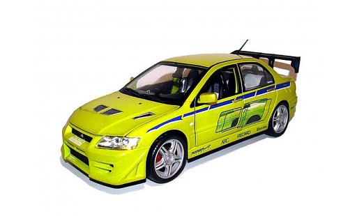 Mitsubishi Lancer Evolution VII 1/18 Ertl Fast and furious miniature