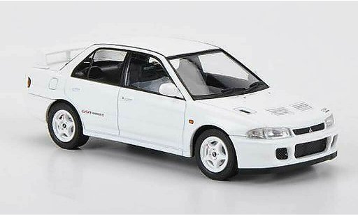 Mitsubishi Lancer Evolution II 1/43 HPI GSR blanche RHD 1994 miniature