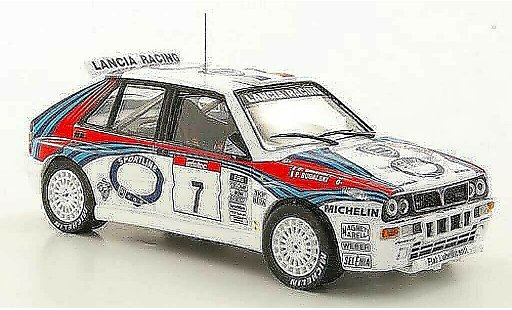 Lancia Delta HF Integrale 1/43 Hachette No.7 P.Bugalski / D.Giraudet Tour de Corse 1992 miniature