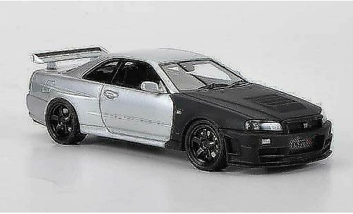 Nissan Skyline R34 1/43 HPI GT-R Z-tune matnoire/grise Testfahrzeug Suzuka 2004 miniature