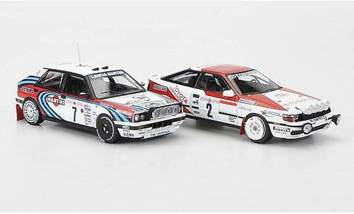 Toyota Celica GT Four 1/43 HPI 1990 Lancia + 2er-Set: Delta HF 16V No.7 et No.2 D.Auriol / C.Sainz Rally Monte Carlo miniature