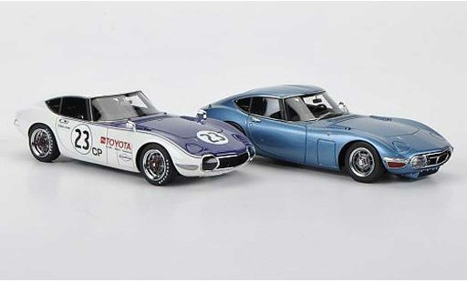 Toyota 2000 GT 1968 1/43 HPI 2000GT-Set: MF12L bleu et No.23 D.Jordan SCCA miniature