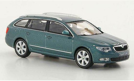 Skoda Superb 2009 1/43 Abrex II Combi griseverte miniature