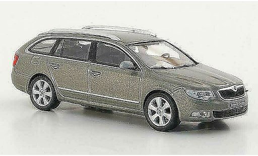 Skoda Superb 2009 1/43 Abrex II Combi grisebeige miniature