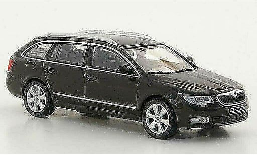 Skoda Superb 2009 1/43 Abrex II Combi marron miniature