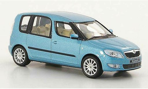 Skoda Roomster Base 1/43 Abrex bleu 2010 miniature