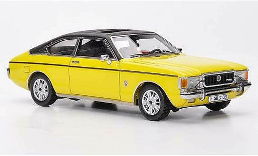 Ford Granada Coupe 1/43 Neo MKI jaune/noire 1976 miniature