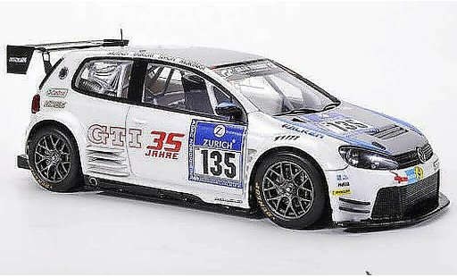 Volkswagen Golf Base 1/43 Spark 24 No.135 Mutsch / Ekblom / Simon / Mortara 24h ADAC Nurburgring 2011 miniature