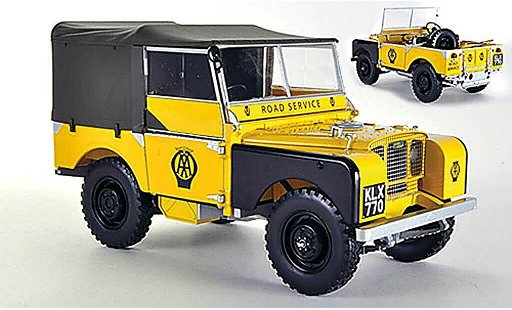 Land Rover Series 1 Base 1/18 Minichamps AA Road Service jaune 1948 miniature