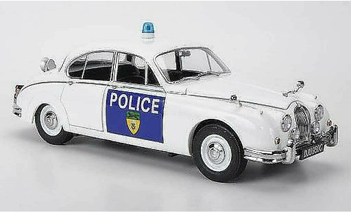 Jaguar MK 2 1/18 Model Icons Leicestershire & Rutland Constabulary Police (GB) RHD 1965 miniature