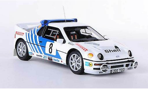 Ford RS 200 Rally 1/43 HPI No.8 K.vertedel / B.Melander Su&Atilde;&uml;de 1986 miniature