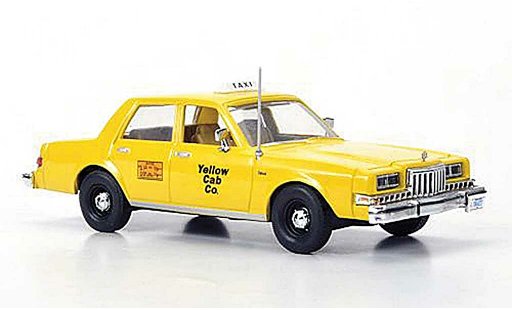 Dodge Diplomat Taxi 1/43 First Response Yellow Cab Co 1985 miniature