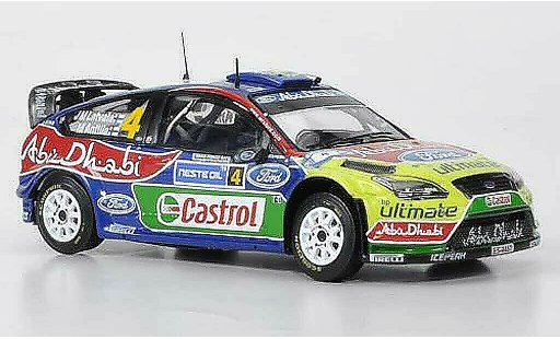 Ford Focus RS WRC 1/43 IXO 09 No4 BP/Abu Dhabi Rally Finnland 2010 miniature