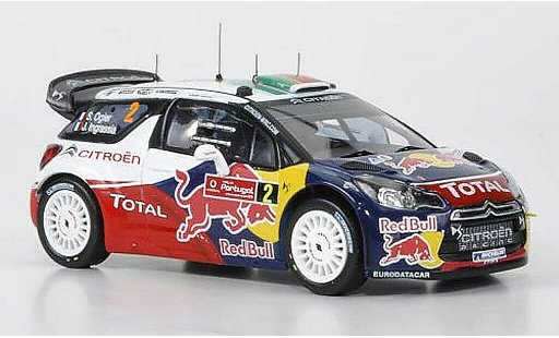 DS Automobiles DS3 WRC 2011 1/43 IXO No.2 Red Bull Ogier/Ingrassia Rally Portugal miniature