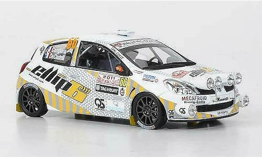 Renault Clio R3 1/43 IXO No.66 elliph Campana/de Castelli Rally Monte Carlo 2011 miniature