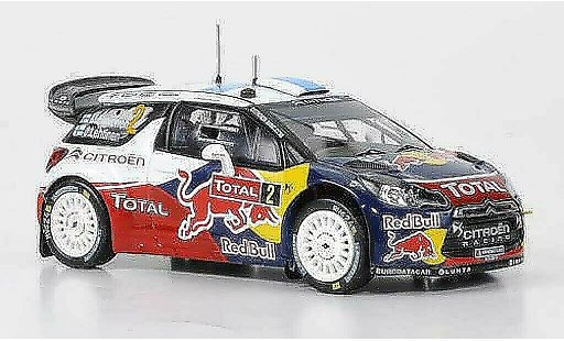 DS Automobiles DS3 WRC 2012 1/43 IXO No.2 Red Bull Hirvonen/Lehtinen Rally Monte Carlo miniature