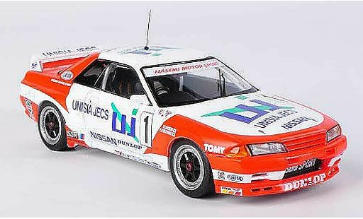Nissan Skyline R32 1/43 HPI GT-R No.1 Unisia Jecs M.Hasemi / H.Fukuyama JTC Suzuka 1993 miniature